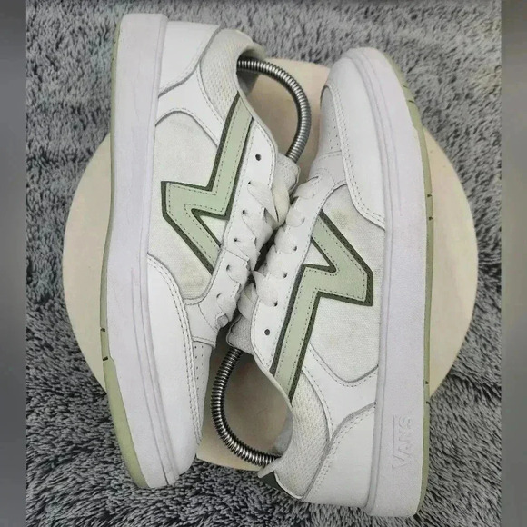 VANS Lowland CC ComfyCush Low White Green Unisex Men 8.5 Women 10 - Picture 6 of 9